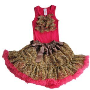 Kaiya Eve Boutique Cheetah Pettiskirt  & Matching Tank